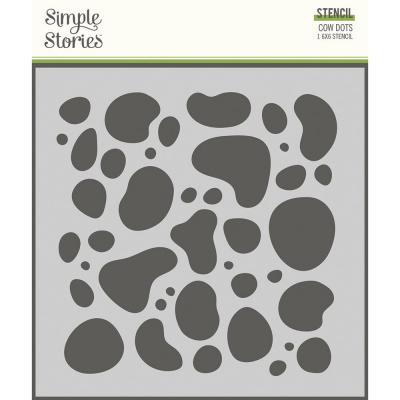Simple-Stories Homegrown Stencil - Cow Dots